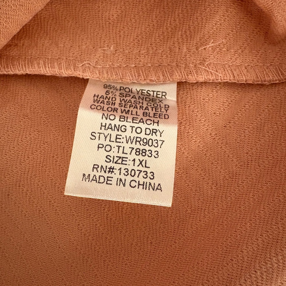 Umgee Blush Textured Dress, 1XL - Picture 8 of 9